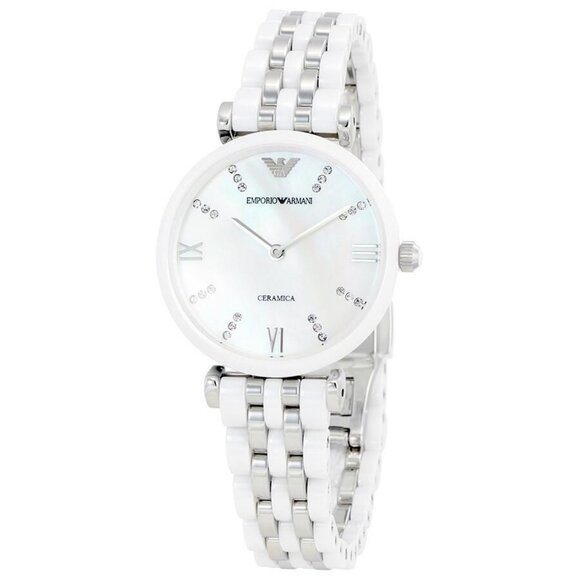FX03193B NWT Emporio Armani Fashion Ladies Quartz Ceramic Authentic Watch - Picture 1 of 3